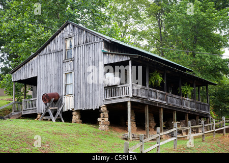 Replikat neu erstellte Butcher Holler Haus Zuhause Loretta Lynn Ferienranch Hurrikan Mühlen Tennessee usa Stockfoto