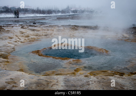 Haukadalur Geysir, Haukadalur, Island Stockfoto