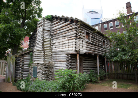 Fort Nashborough stockade Erholung Nashville Tennessee USA Stockfoto