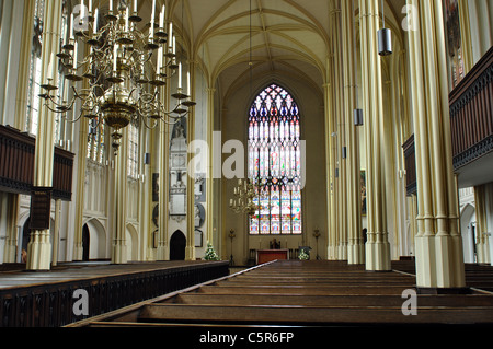 St. Marien Kirche, Tetbury, Gloucestershire, England, Vereinigtes Königreich Stockfoto