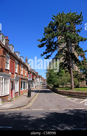 Der alten Hauptstraße in Marlborough in Wiltshire Stockfoto