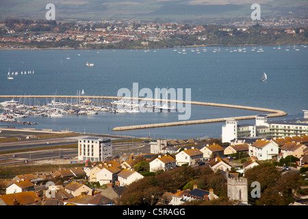 Segeln in Portland, Weymouth Stockfoto