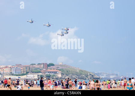 Festival Aéreo Ciudad de Gijón 2011, Spanien Stockfoto