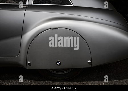 Detail des Kamm-Coupé von 1939 BMW 328 Mille Miglia. Auf der 2011 Goodwood Festival of SPeed, Sussex, UK. Stockfoto