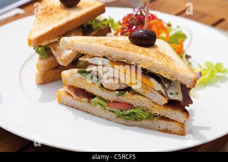 Nahaufnahme von sandwiches Stockfoto