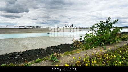Loch Haven Creek auf Canvey Island in Essex. Stockfoto
