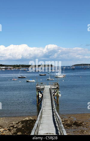 Der Hafen in der Stadt von Southwest Harbor, Maine, USA Stockfoto