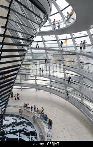 Kuppel aus dem Reichstag, Regierungsviertel Bonns, Berlin, Deutschland, Europa Stockfoto