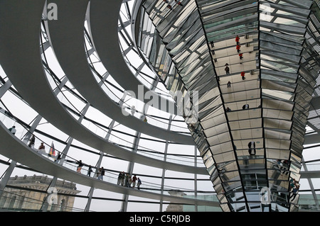 Kuppel aus dem Reichstag, Regierungsviertel Bonns, Berlin, Deutschland, Europa Stockfoto
