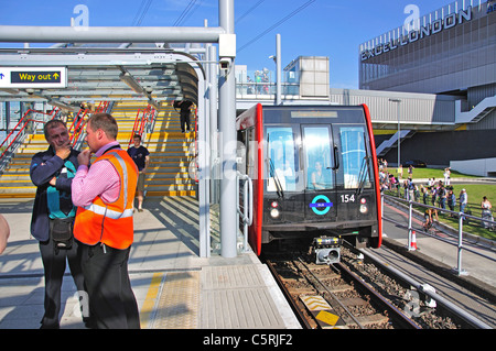 Prinzregent DLR Station, London Borough of Newham, London, Greater London, England, Vereinigtes Königreich Stockfoto