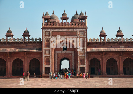 Die Jama Masjid, in die Stadt Fatehpur Sikri erbaut von Großmogul Akbar Stockfoto