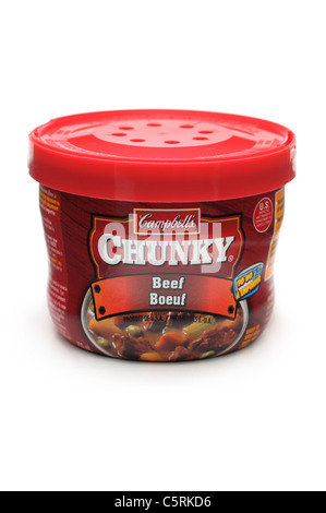 Rindfleisch Suppe, Campbells Chunky Rindfleisch-eintopf können Stockfoto