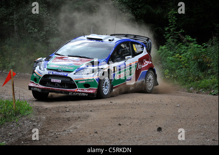 Rallye Finnland SS9 Hyväneula 2, FIA World Rally Championship (WRC) Stockfoto