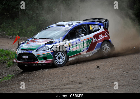 Rallye Finnland SS9 Hyväneula 2, FIA World Rally Championship (WRC) Stockfoto