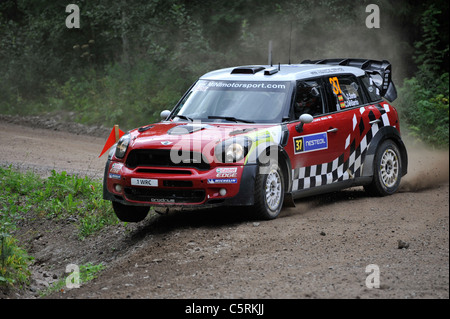 Rallye Finnland SS9 Hyväneula 2, FIA World Rally Championship (WRC) Stockfoto