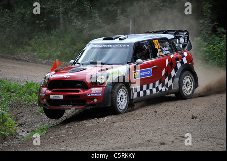 Rallye Finnland SS9 Hyväneula 2, FIA World Rally Championship (WRC) Stockfoto