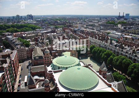 Zeigen Sie südlich von Westminster Kathedrale Tower, City of Westminster, London, Greater London, England, Vereinigtes Königreich an Stockfoto