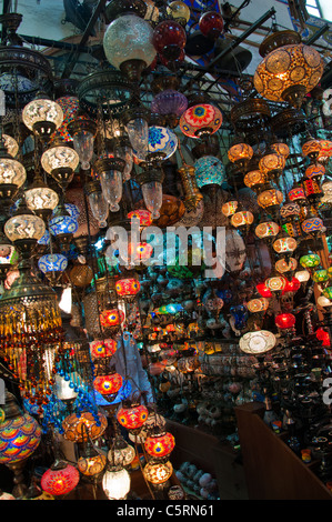 Licht-Shop in der Grand Basar, Istanbul, Türkei Stockfoto