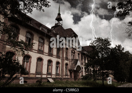 Verlassenen Krankenhaus, Brandenburg, Deutschland Stockfoto