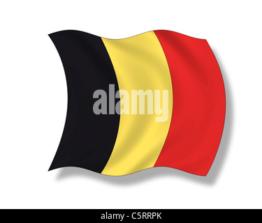 Abbildung, Flagge von Belgien Stockfoto