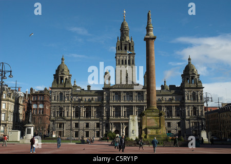 City Chambers (1883) auf George Square, Glasgow, Schottland Stockfoto