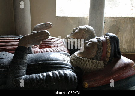 Thomas Estcourt Grab, St. John the Baptist Church, Shipton Moyne, Gloucestershire, England, UK Stockfoto