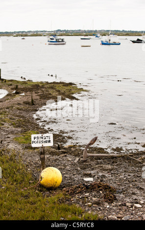 Das Vorland auf Mersea Island. Stockfoto