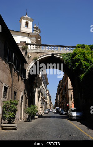 Italien, Rom, Via Giulia, Arch Farnese Stockfoto
