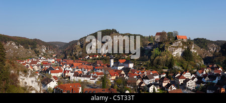 Deutschland, Bayern, Franken, Oberfranken, Fränkische Schweiz, Pottenstein, Stadt Stockfoto