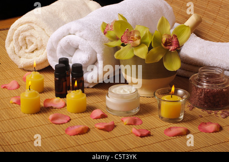 Spa Einstellung Stockfoto