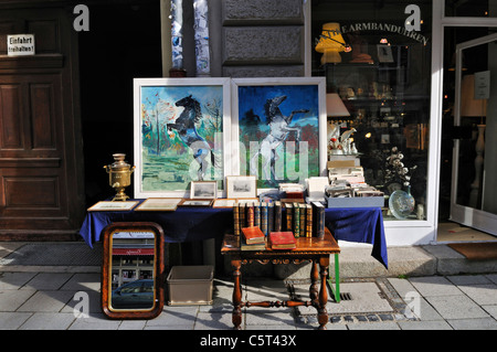 Deutschland, Bayern, München, Antiquariat Stockfoto