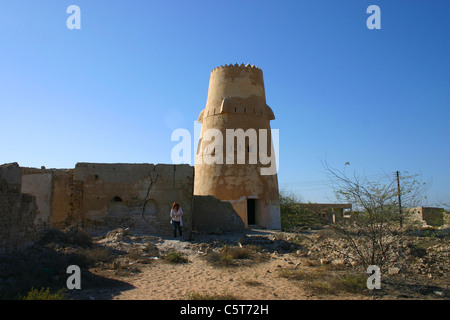 Turm in Al Jazeera Al Hamra, Ras Al Khaimah, Vereinigte Arabische Emirate Stockfoto