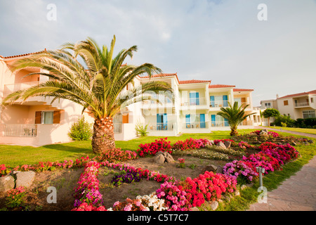 Ein Feriendorf in Skala Eresou auf Lesbos, Griechenland. Stockfoto