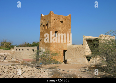 Turm in Al Jazeera Al Hamra, Ras Al Khaimah, Vereinigte Arabische Emirate Stockfoto