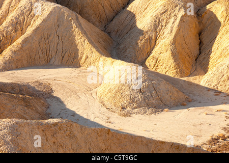 Ansicht der Badlands von Zabriskie Point im Death Valley, Kalifornien, USA Stockfoto