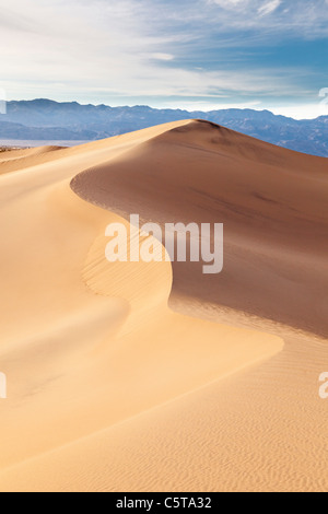 Sanddünen in der Nähe von Stove Pipe Wells in Death Valley Nationalpark Kalifornien USA Stockfoto