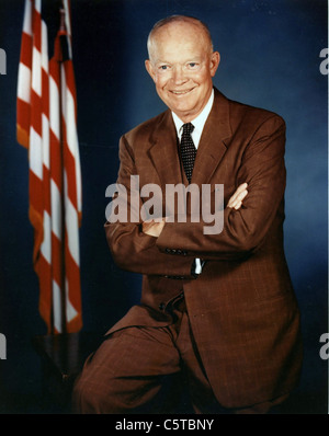DWIGHT D EISENHOWER (1890-1969) als US-Präsident im Juli 1956 Stockfoto