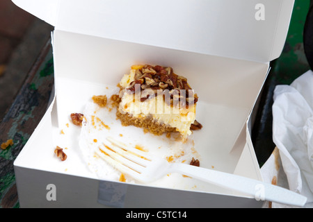 Peacan Käsekuchen in New York City Stockfoto