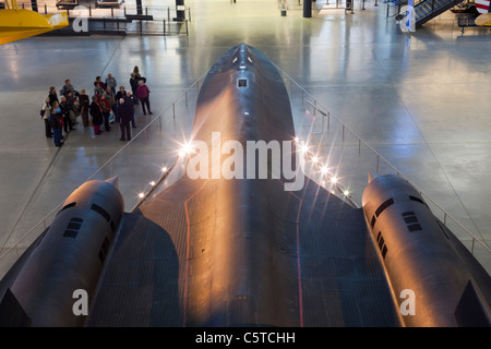 Amsel im Dulles Air and Space Museum Steven F. Udvar-Hazy Center Stockfoto