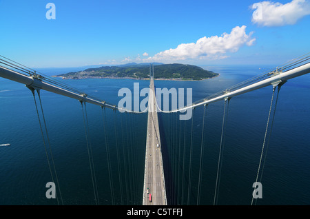 Kobe, Japan von der Brücke. Stockfoto
