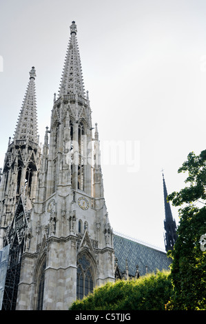 Die Türme der Votivkirche, Votivkirche, Ringstraße, Ringstraße, Wien, Österreich, Europa, Juni 2011 Stockfoto