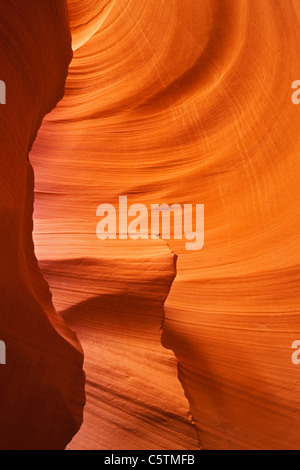 USA, Arizona, Lower Antelope Canyon, Sandsteinmauern Stockfoto