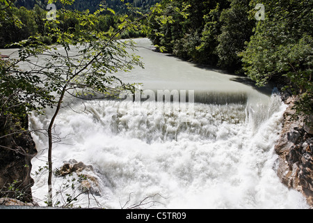 Deutschland, Bayern, Allgäu, Blick auf Lech verliebt sich in Füssen Stockfoto