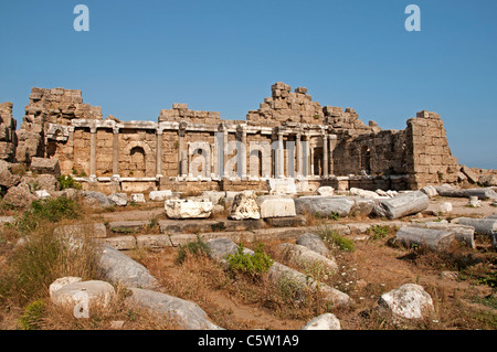 Side Turkey Ruinen römische Agora Archäologie Stadt Stockfoto