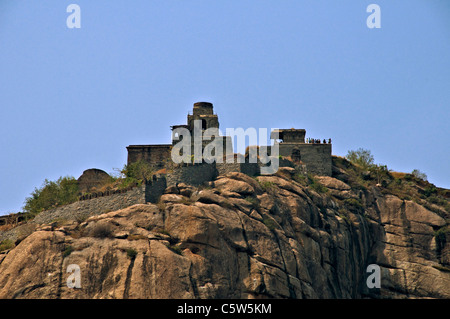 Rajagiri Fort Gingee Tamil Nadu in Südindien Stockfoto