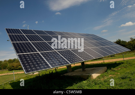 Solar-Panel in der Mitte der Ecotech, Swaffham Norfolk, england Stockfoto