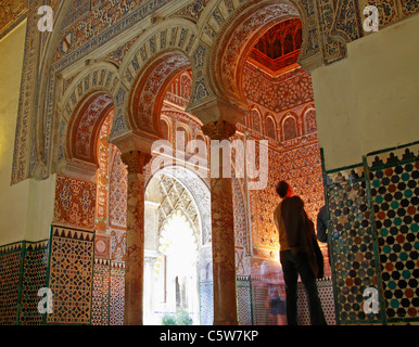 Real Alcazar, Sevilla, Andalusien, Spanien Stockfoto