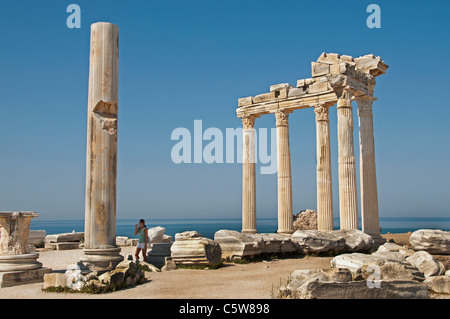 Side Türkei Tempel des Apollo Athena Apollon Roman Stockfoto