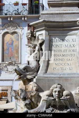 Italien, Rom, Piazza della Rotonda, Brunnen Stockfoto