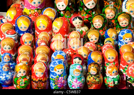Matroschka Puppen, Moskau, Russland Stockfoto